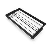 Kit Cassetto Portascarpe e Telaio per Armadio 900 mm in Alluminio e Plastica Emuca Nero