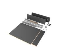 Kit Cassetto Vertex di H 93 mm con Pannelli Inclusi Larghezza 450 Grigio Antracite Va Emuca