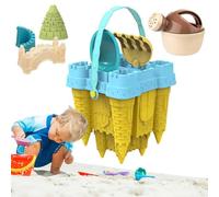 Kit Castelli - ABS Giocattoli da Spiaggia Set di 8 Pezzi di Maglia | Modelli di costruzione ecocompatibili, Strumenti di scultura sicuri per bambini, per T