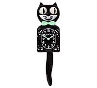 Kit Cat Klock Classic Black Glow Edizione Limitata | Papillon che si illuminano al buio e lancette dell'orologio Glow