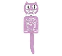Kit-Cat Klock®, orologio da parete in edizione limitata, color lilla pastello, iconico retrò, con occhi e coda mobili, funzionamento a batteria, prodotto negli Stati Uniti, orologio moderno