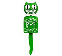 Kit-Cat Klock®, orologio da parete in edizione limitata, color verde classico, iconico retrò, con occhi e coda mobili, funzionamento a batteria, prodotto negli Stati Uniti, orologio moderno
