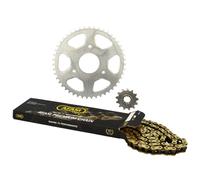 Kit catena adattabile per Rieju 50 RS2 Matrix 2002+2003 420 13x47 (diametro coro
