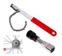 Kit Catena Bici Frusta per Catena,Kit Attrezzi Bici,Kit Attrezzi Bici con Frusta per Catena,Frusta con Bici Chiave Pacco Pignoni,Bici Chiave Pacco Pignoni,Estrattore Ruota Libera