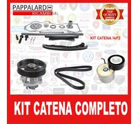 KIT CATENA CON POMPA ACQUA + TENDICINGHIA+CINGHIA SERVIZI MOTORI 1.3 MULTIJET