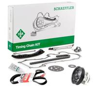 KIT CATENA DELLA DISTRIBUZIONE CON POMPA ACQUA E CINGHIA DEI SERVIZI COMPATIBILE CON MOTORI 1.3 MULTIJET