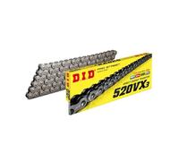 Kit catena DID 520VX3 124 maglie aperte in hiusura a clip