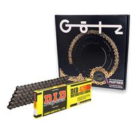 Kit Catena DID per Kawasaki KMX 125 86-03 & Blocco Catena Set Completo