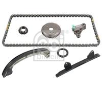 Febi Bilstein 108827 - Set catena distribuzione per albero a camme, con guide di scorrimento e tendicatena, 1 pezzo