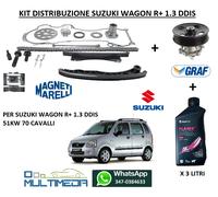 KIT CATENA DISTRIBUZIONE E POMPA ACQUA SUZUKI WAGON R 1.3 DDIS 51 KW 70 CAVALLI