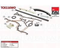Kit catena distribuzione Superiore Simplex TCK116WO FAI AutoParts per OPEL AGILA