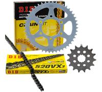Kit Catena e Pignoni DID X-Ring 520VX3 per Kawasaki ER-6F/ER-6N EX650 2006-2017