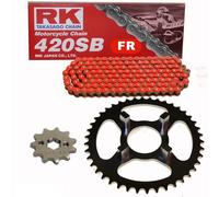 Kit Catena Honda Pezzi 70 Dax 76-80 Catena RK Fr 420 Sb 88 Aperto Rosso 15/35