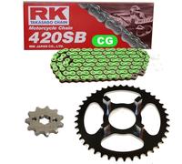 Kit Catena Honda ST 70 Dax 76-80 Catena RK CG 420 SB 88 Aperto Verde 15/35