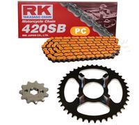 Kit Catena Honda ST 70 Dax 76-80 Catena RK PC 420 SB 88 Aperto Arancione 15/35