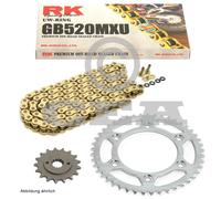 Kit Catena Polaris Outlaw MXR 450 08-10, Catena RK GB 520 MXU 98, Aperto, Oro, 1