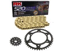Kit Catena Suzuki DR-Z 400 00-07 Catena RK GB 520 MXU 112 Aperto ORO 14/47