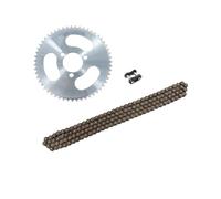 Kit catene 25H, piastra corona posteriore, 55 denti, catena da 29 mm, 138 l, adatta per mini ATV a 2 tempi, 47 cc, 49 cc, quad, scooter a 4 ruote. Catena di trasmissione