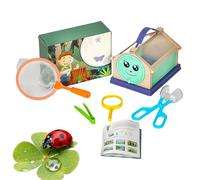 Kit cattura insetti per bambini, strumenti per esplorare la natura all'aperto con pinzette a rete e lente d'ingrandimento, set di scoperte scientifiche per il giardino sul retro, esplorazioni del parc