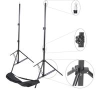 Kit Cavalletto Stativo Studio DynaSun 2x W957 con Ammortizzatori x Flash e Luci