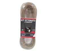 KIT CAVETTO STENDIBIANCHERIA MATASSA Ø mm 4 - mt 20, Con 2 fermacavi