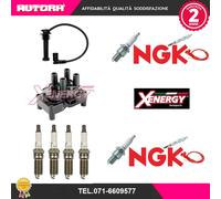 Kit cavi + 4 candele + bobina accensione (MARCA NGK,XENERGY)..