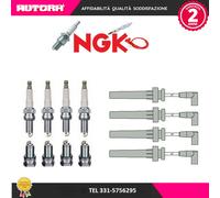 Kit cavi accensione + 4 candele (MARCA NGK)..