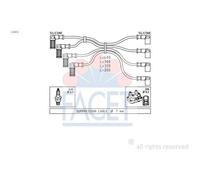 Kit Cavi Accensione Facet 4.8615 Made In Italy - Oe Equivalent per Fiat Hitachi