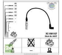 Kit cavi accensione NGK per VW NEW BEETLE GOLF IV TOURAN CADDY BORA