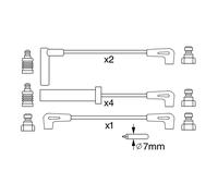 Kit cavi accensione per JEEP CHEROKEE GRAND CHEROKEE WRANGLER