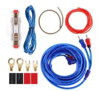 Kit Cavi Amplificatore Auto 8ga 2000w Rame, Cavo Potenza | Cablaggio Completo per Installazione, Tutti i Fili e Accessori Inclusi, Uso Quotidiano e Viaggio Colore Casuale
