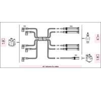 KIT CAVI CANDELA BMW 315 E21,316 318 E30,316 318 E21,518i E28 dal 1979