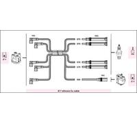 KIT CAVI CANDELA BMW E21 315 316 318 E30 316 318 E28 518 528 dal 1980