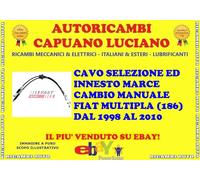 KIT CAVI CAVO LEVA CAMBIO COMANDO MARCE COMPLETO PER FIAT MULTIPLA 1.9 JTD
