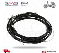 KIT CAVI CORDE ASSEMBLATI FILI FRENO GAS GUAINA NERA PER PIAGGIO 50 SI - SI FL2