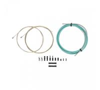 Kit Cavi e Guaine Freno Bici Strada ROAD PRO - Celeste/Bianco - Shimano/SRAM Compatibile