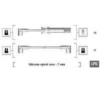 Kit cavo candela MAGNETI MARELLI 941105210644 FIAT TIPO (160_) 2 1991-1995