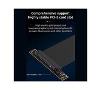 Kit Cavo di Prolunga GPU Riser PCIe 3.0 X16 per Scheda Grafica, Cavo di Estensione da 20 cm con Staffa di Montaggio Verticale per Case di Computer