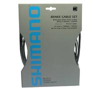 Kit cavo e guaina freno per ruota anteriore e posteriore Shimano Nero