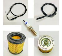 KIT CAVO FRIZIONE-ACCELERATORE E FILTRI OLIO-ARIA ADATTO PER ROYAL ENFIELD ME...