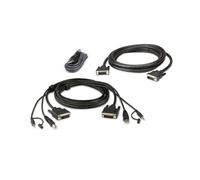 Kit cavo KVM sicurezza schermo doppio USB DVI-D Dual Link 1,8m ATEN 2L-7D02UDX3