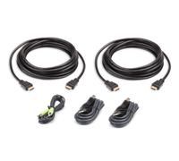 Aten 2L-7D03UHX5 cavo per tastiera, video e mouse 3 m Nero