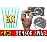 KIT CCD SWAB CLEANING SENSOR CAMERA CLEANER PER OLYMPUS PANASONIC LUMIX PENTAX