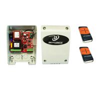 KIT CENTRALE CENTRALINA UNIVERSALE APRI PER SERRANDA AVVOLGIBILI + 2 TELECOMANDI