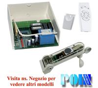 KIT CENTRALE TENDE DA SOLE x 1 MOTORE CON SENSORE SOLE VENTO PIOGGIA + TRASMETT.