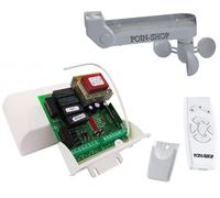 KIT CENTRALE TENDE DA SOLE X 2 MOTORI CON TRASMETTITORE ANEMOMETRO SENSORE SOLE