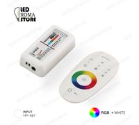 KIT CENTRALINA + CONTROLLER FULL TOUCH RGBW 2.4GHz WIFI PER STRISCIA LED 12V 24V