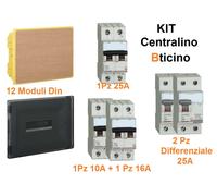Kit Centralino Incasso Bticino 12M Livello 1 + Magnetotermici e Salvavita