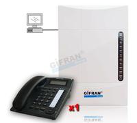 Kit Centralino telefonico analogico con 3/8 linee Disa 90 sec telefono Panasonic