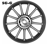 Kit cerchi in lega Royal Enfield a 13 razze Edge, 19''-18", disco - tamburo